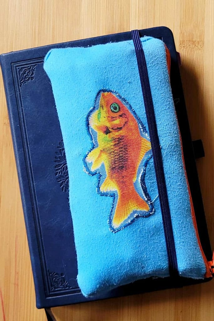 Blaues_Bullet_Journal-mit-Mäppchen Bullet Journal mit Mäppchen