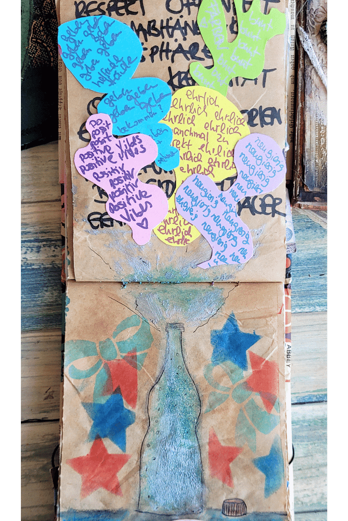 Sprudelideen mit Schriftblasen