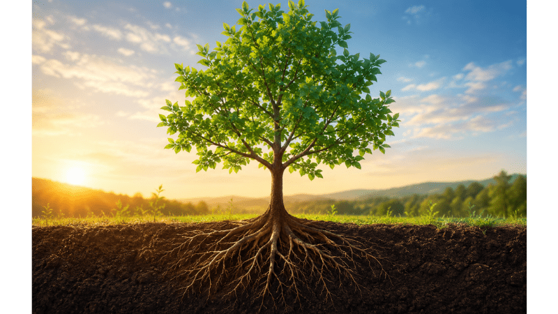 Baum-mit-Wurzeln-für-Wachstum-der-Scannerpersönlichkeit