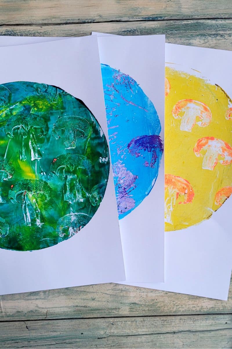 Monoprints 3 Farben