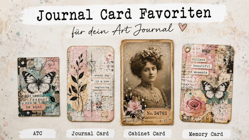 Verschiedene Journal-Card-Formate im Vergleich